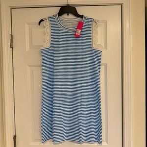 Lilly Pulitzer Blue and White Striped Dress
